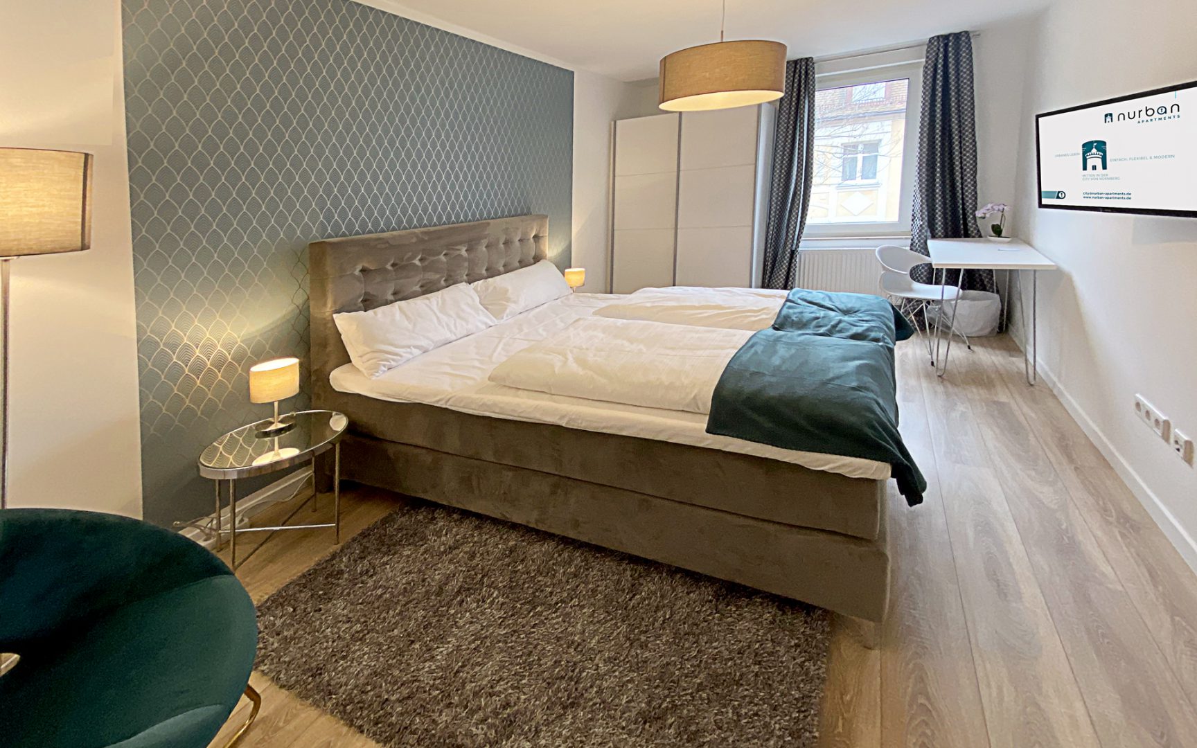 DELUXE APARTMENT mit 2 SCHLAFZIMMERN und KING-SIZE-BETT – city.nurban