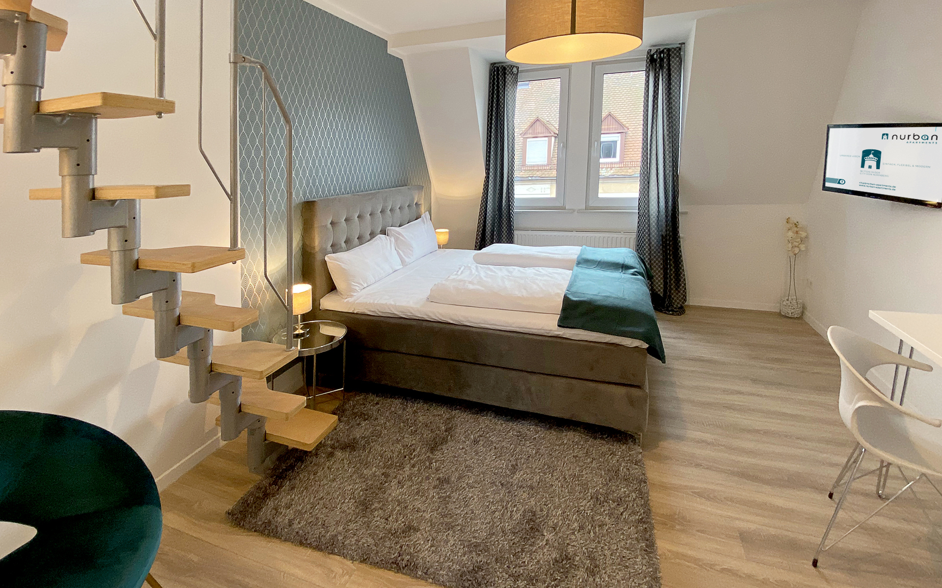 City-Deluxe Maisonette Apartment mit 2 Schlafzimmern (6)